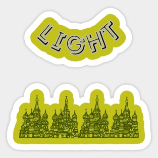 Light and citadel Sticker